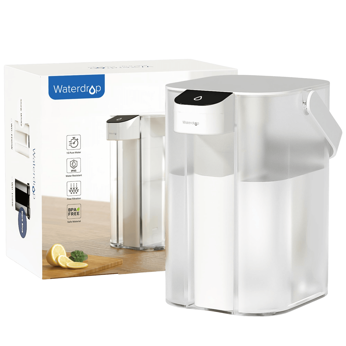 Waterdrop ED01W Countertop Electric Water Filter - 1 YEAR BUNDLE
