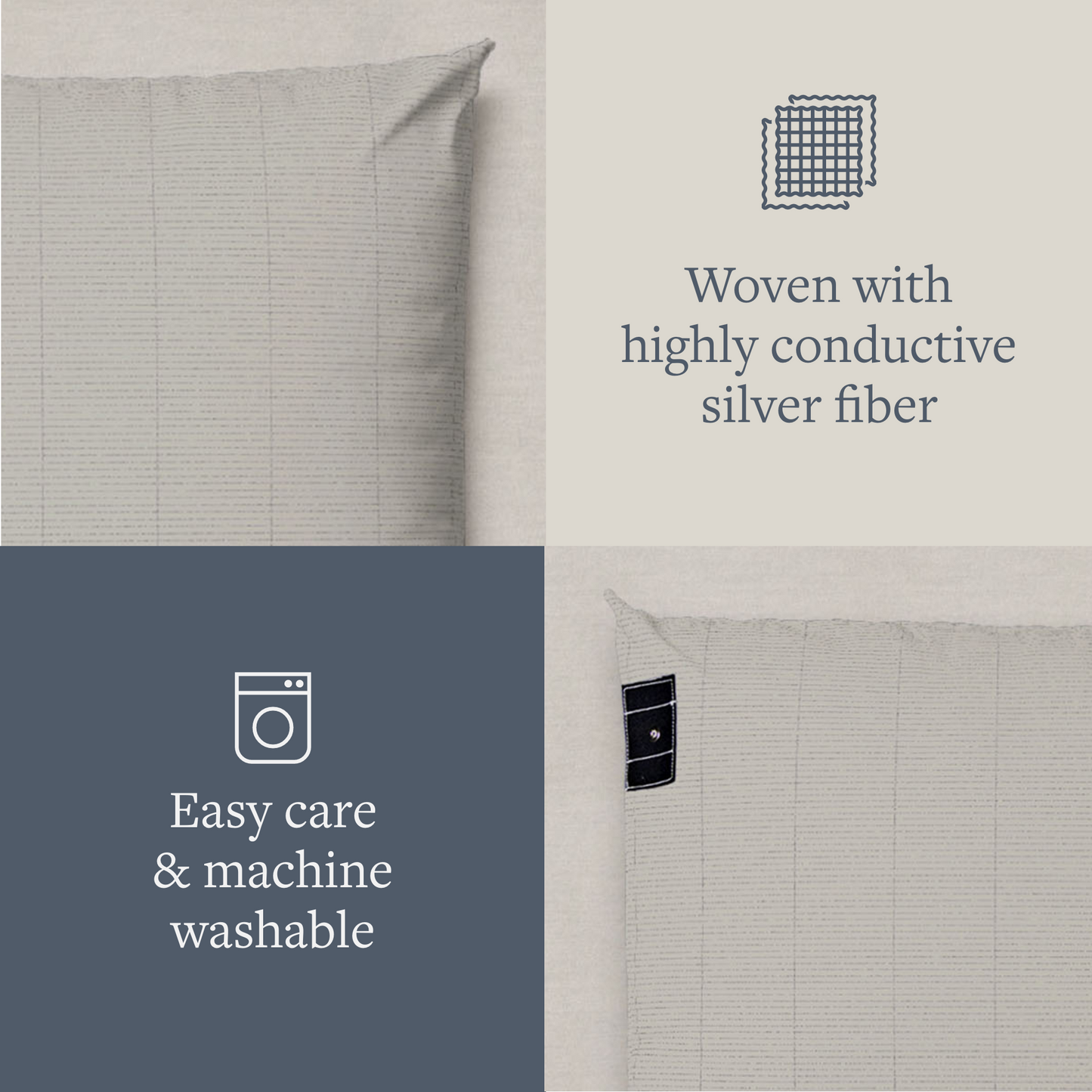 GroundLuxe Luxury Grounding Pillowcase