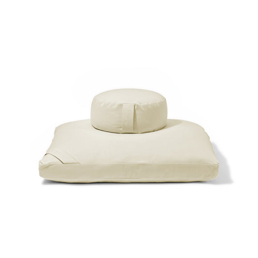 Organic Meditation Cushion Set - vanilla