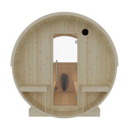 Helsinki Finnish Barrel Sauna with Terrace and WiFi Heater