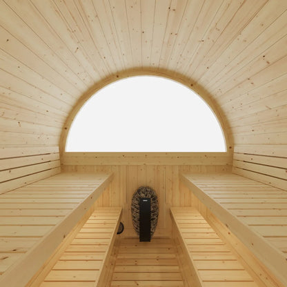 Helsinki Finnish Barrel Sauna with Terrace and WiFi Heater