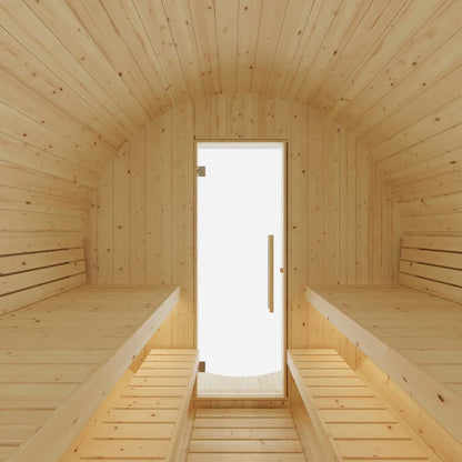 Helsinki Finnish Barrel Sauna with Terrace and WiFi Heater