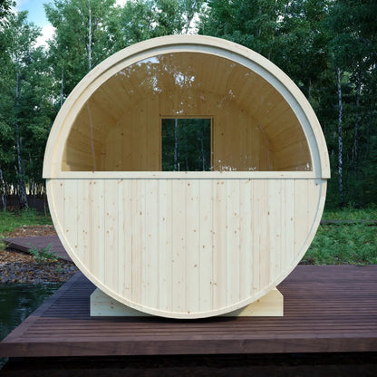 Helsinki Finnish Barrel Sauna with Terrace and WiFi Heater
