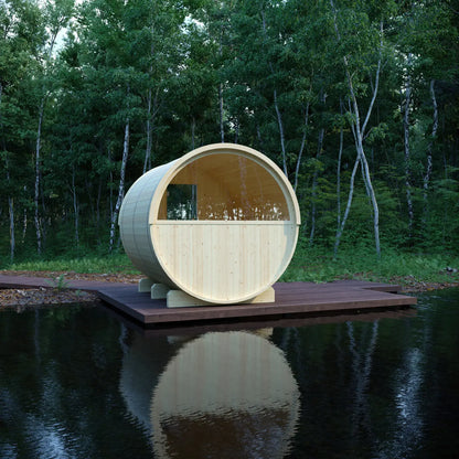 Tampere Finnish Barrel Sauna with WiFi Heater