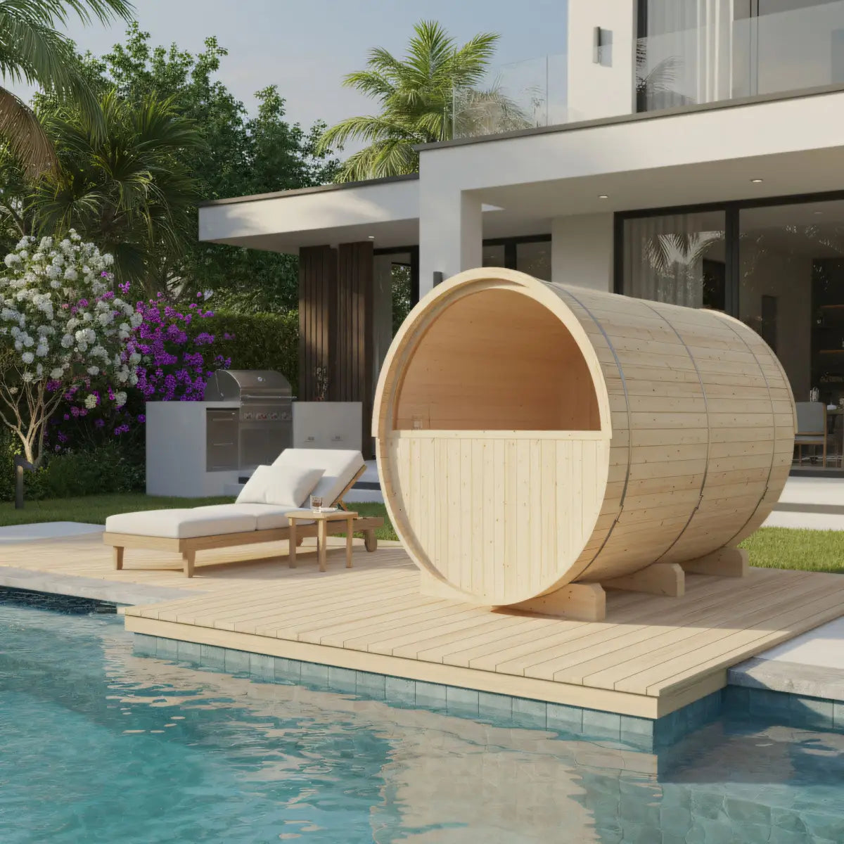 Turku Finnish Barrel Sauna with Terrace and WiFi Heater