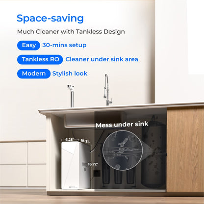 Waterdrop X Series Dual Flow Reverse Osmosis System, X12-PRO